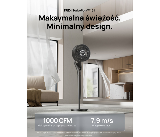 DREO Wentylator Dreo TurboPoly™ Fan 154 - 1519066 - zdjęcie 5